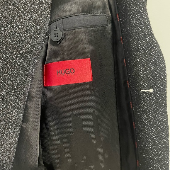Hugo Boss Relaxed-fit Sparkle-effect Blazer Size 38R - Picture 7 of 12